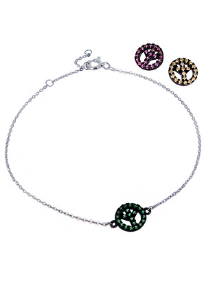 [Silver Line] 컬러풀 피스 팔찌 Colorful Peace Bracelet no.289